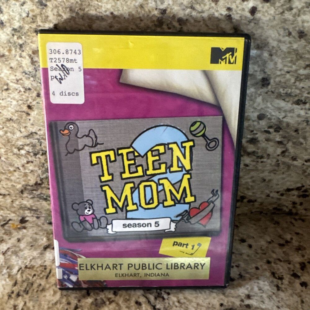 Teen Mom 2 Season 5 Part 1 DVD 4 Disc Set MTV Rare OOP Jenelle Leah Chelsea Kail